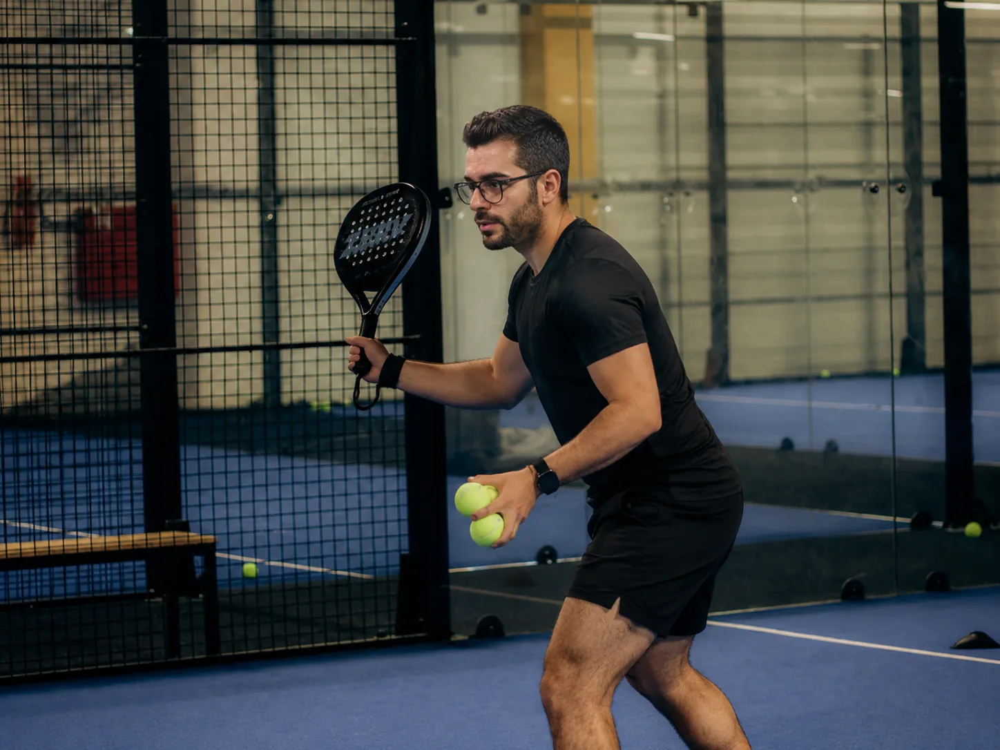 Padel court detail